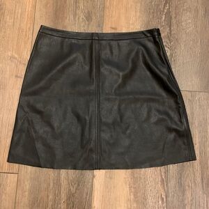 Evereve vegan leather mini skirt